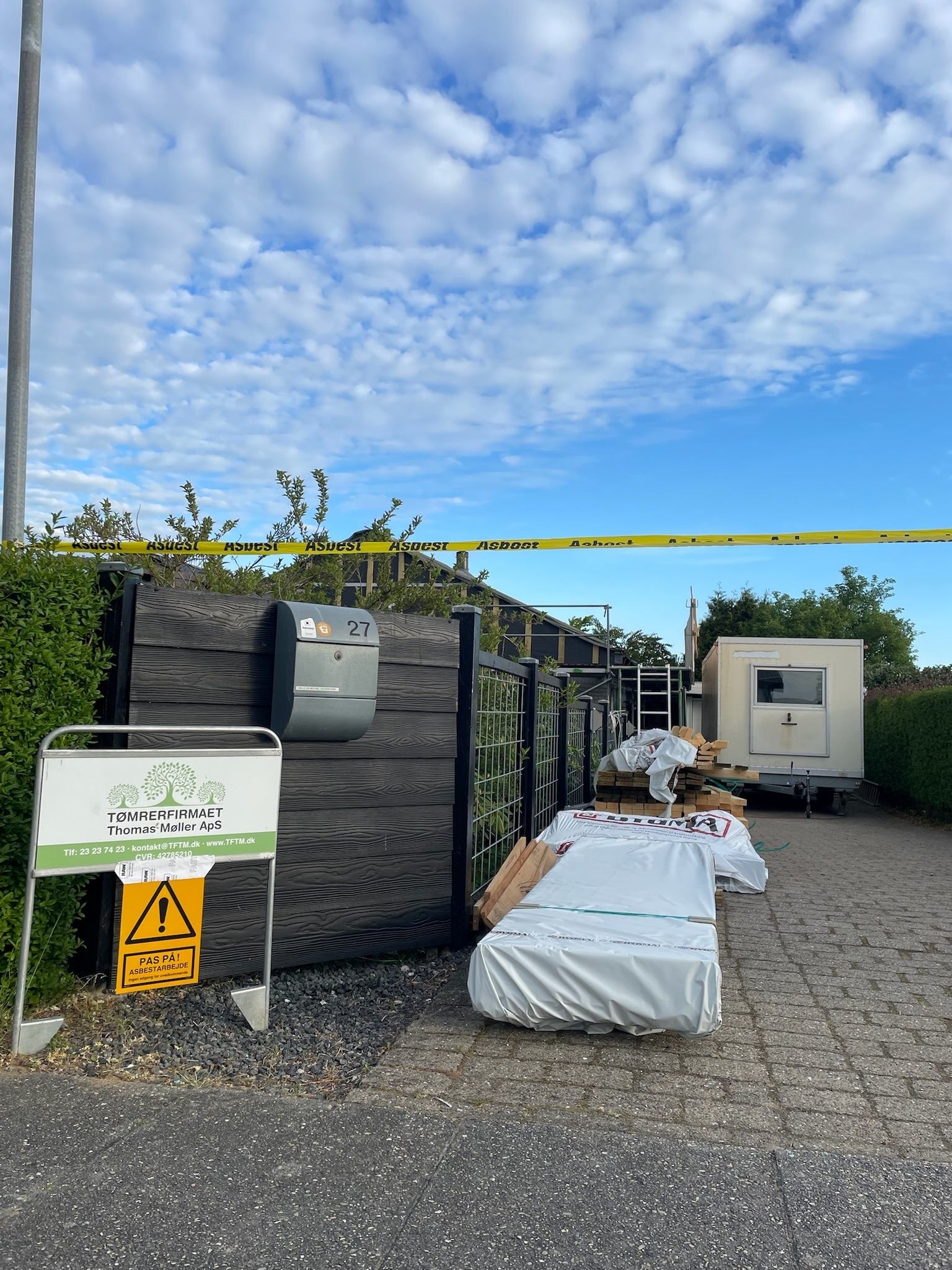 Udskiftning af asbesttag